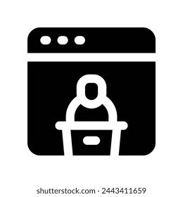 speech icon. vector glyph icon for your website, mobile, presentation, and logo design.