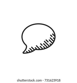 speech icon vector isolated