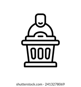 speech icon. vector line icon for your website, mobile, presentation, and logo design.