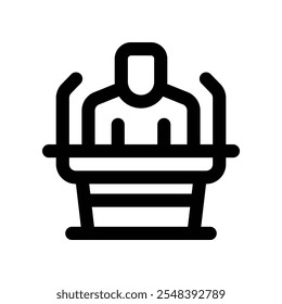 Icono de la línea del Vector para su Sitio web, móvil, presentación, y diseño del logotipo.