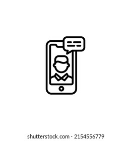 Speech icon in vector. Logotype