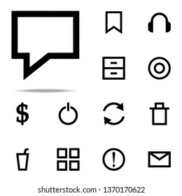 speech icon. web icons universal set for web and mobile