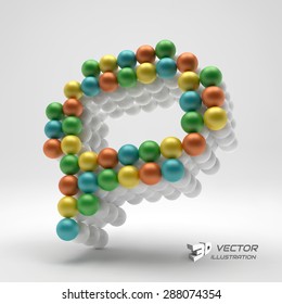 Icono de voz. Signo web. Elemento de diseño. Ilustración vectorial 3d.