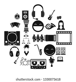 Speech icons set. Simple set of 25 speech vector icons for web isolated on white background