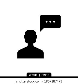 Speech icons vector collection, illustration logo template in trendy style. Suitable for many purposes.