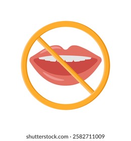Speech, Impaired, Disability Vector Illustration Isolated