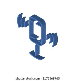 Speech isometric left top view 3D icon