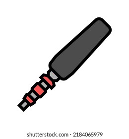 vector de color de micrófono de voz. señal de micrófono de voz. ilustración de símbolo aislado