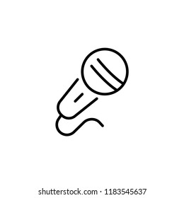 Speech microphone vector icon voice symbol. Modern simple flat vector illustration for web site or mobile app