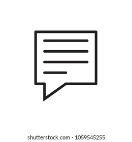 Speech minimal style Icon vector Eps10