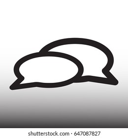 Speech minimal style Icon vector Eps10
