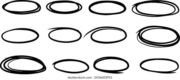 Speech Monochrome cute bubble cloud line art grunge scribble sketch set hand drawn in vector liquid graffiti blots.