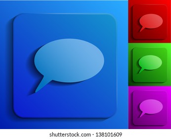 speech monochrome icons