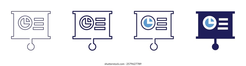 Speech pacing icon in 4 different styles. Thin Line, Line, Bold Line, Duotone. Duotone style. Editable stroke.