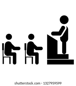 Speech pictogram, ideology design.