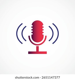 Speech Recognition Icon – AI Voice Command Technology, The symbol microphone for web site, Presentations, Mobile apps. Abstract Illustration
