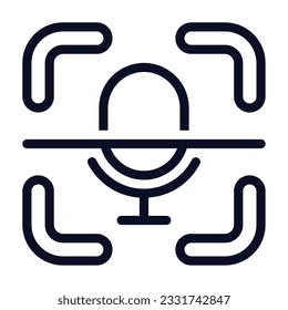 Speech Recognition Icon Illustration can be used for uiux, web, etc