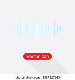 Speech Recognition Icon,Equalizer Icon Vector Illustration In Flat Style Eps10