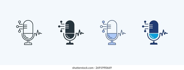 Speech Recognition Multiple Style Icon Collection