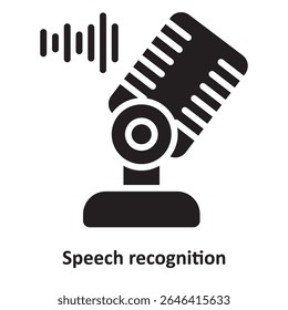 Speech recognition Vector Icon which can easily modify or edit

