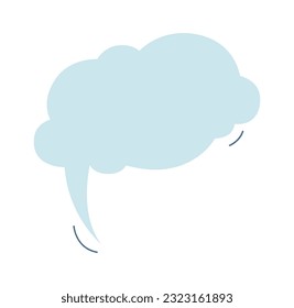 Speech Sky Bubble Vector Illustration
