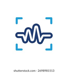 Speech sound recognition colored icon vector design good for web or mobile app