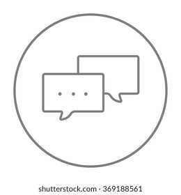 Icono de línea de cuadrados de voz.