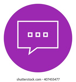 Speech squares line icon.