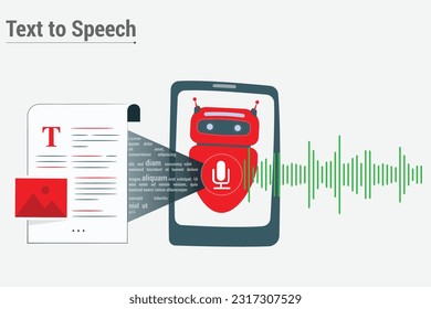 Síntesis de voz o conversión de texto a tecnología de audio de voz o sonido natural