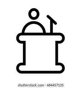 Speech table icon