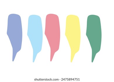 speech talk bubbles element design