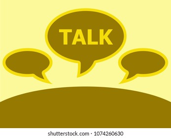 Speech talk symbol.