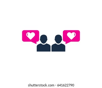 Speech Testimonial Icon Logo Design Element