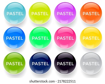 Speech text bubbles pastel coloring vector