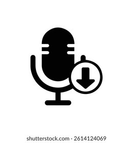 Speech to Text Icon with Language Change Symbolizing Translation
