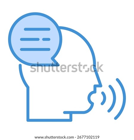 Speech Therapy Icon Element For Design