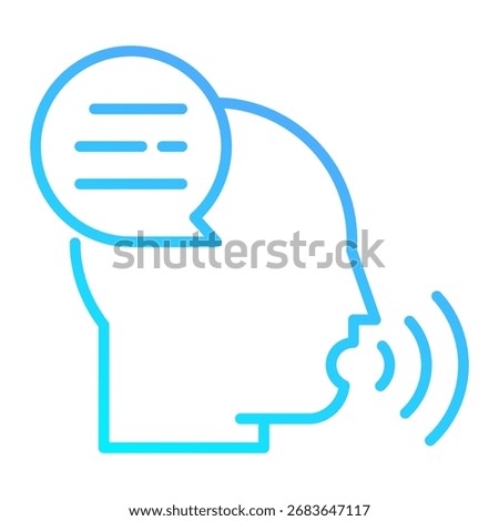 Speech Therapy Icon Element For Design