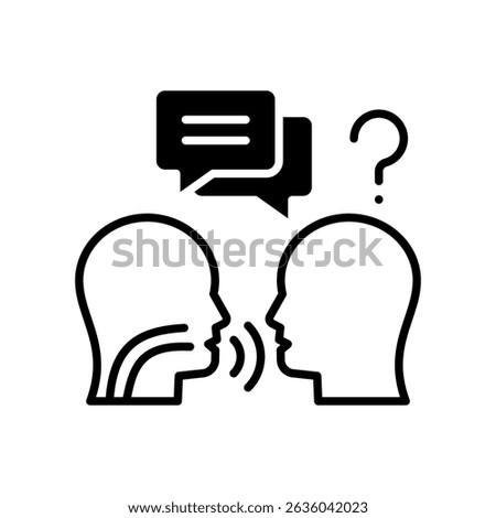 Speech Therapy Icon Outline Vector Illustration