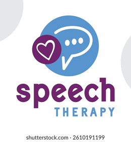 A speech therapy logo design