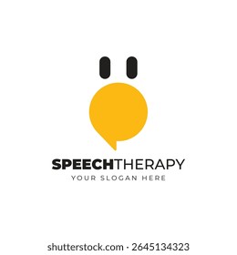 Modelos de vetor de design de logotipo de fonoaudiologia