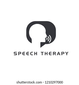  Speech Therapy Logo Icon Designs Vector