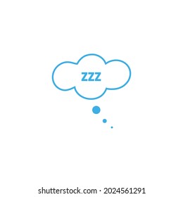 Speech or think bubble, empty communication cloud. Vector design element.
