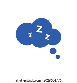 Speech or think bubble, empty communication cloud. Vector design element.	