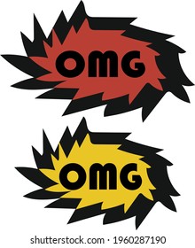 Speech or think bubble Vector design. Can be used for editing, stickers, wallpapers, decorations, etc.