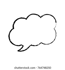 speech or thought bubble icon image 
