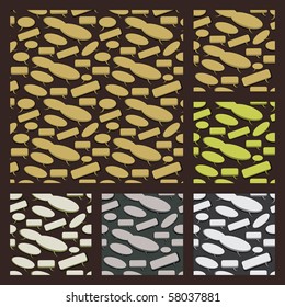 Speech And Thought Bubbles Background Vector