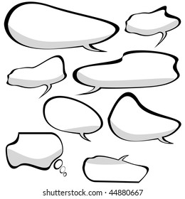Speech And Thought Bubbles Vector Illustration