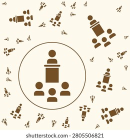 Speech trendy vector illustration in flat style magnificent background.eps