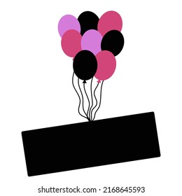 Speech vector balloon text box 