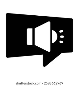 Speech Vector Glyph Icon Vector Design